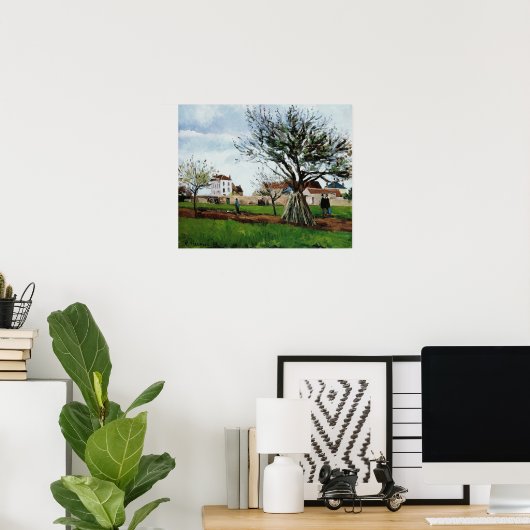 Pissarro - Apple Trees bij Pontoise Poster (Thuiskantoor)