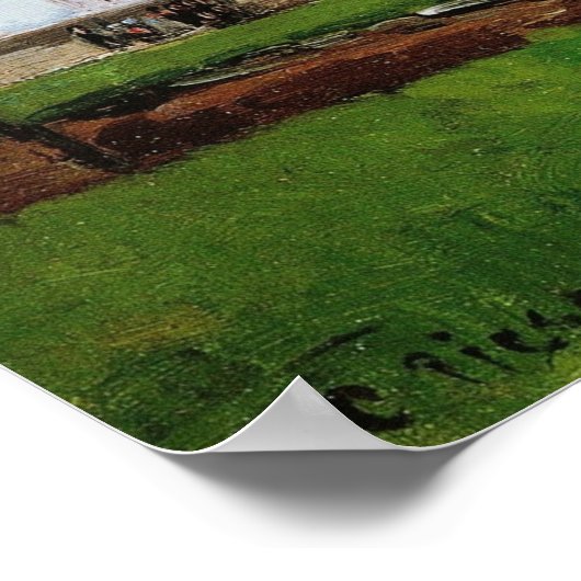 Pissarro - Apple Trees bij Pontoise Poster (Hoek)