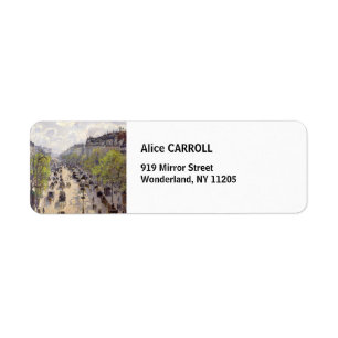 Pissarro - Boulevard Montmartre, lente Etiket