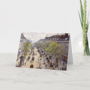 Pissarro - Boulevard Montmartre, lente Kaart
