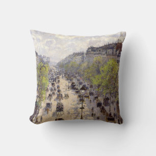 Pissarro - Boulevard Montmartre, lente Kussen
