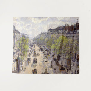 Pissarro - Boulevard Montmartre, lente Wandkleed