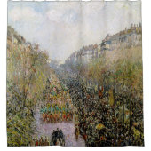 Pissarro - Boulevard Montmartre , Mardi Gras Douchegordijn (Voorkant)