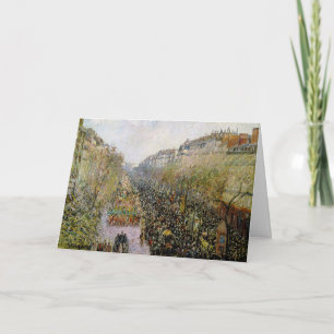 Pissarro - Boulevard Montmartre , Mardi Gras Kaart