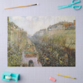 Pissarro - Boulevard Montmartre , Mardi Gras Tissuepapier (Craft)