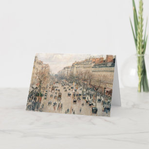 Pissarro - Boulevard Montmartre, Middagzon Kaart
