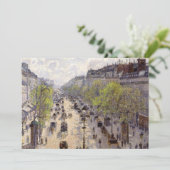 Pissarro - Boulevard Montmartre - Spring Bedankkaart (Staand voorkant)