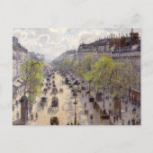 Pissarro - Boulevard Montmartre - Spring Briefkaart (Voorkant)