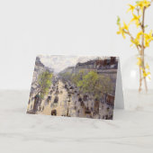 Pissarro - Boulevard Montmartre - Spring Kaart (Gele Bloem)