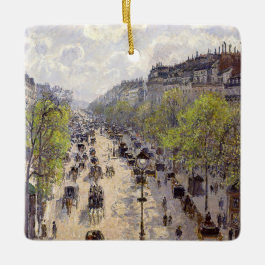 Pissarro - Boulevard Montmartre - Spring Keramisch Ornament (Voorkant)