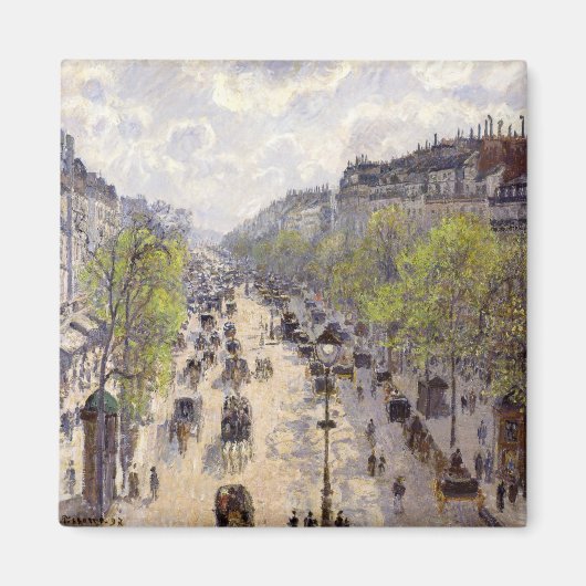 Pissarro - Boulevard Montmartre - Spring Magneet (Voorkant)