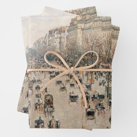 Pissarro - Boulevard Montmartre, vanmiddag Sun Inpakpapier Vel (In situ)