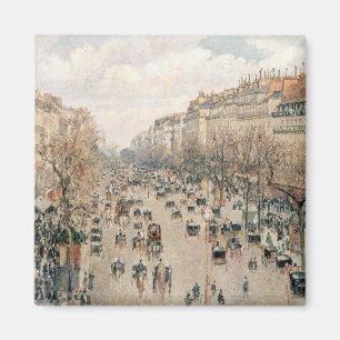Pissarro - Boulevard Montmartre, vanmiddag Sun Magneet
