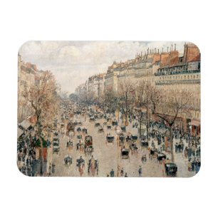 Pissarro - Boulevard Montmartre, vanmiddag Sun Magneet