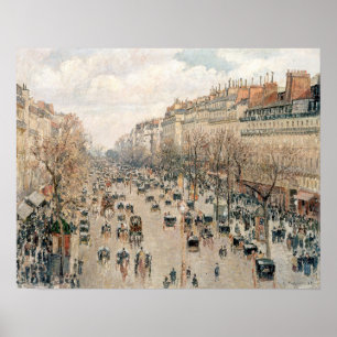 Pissarro - Boulevard Montmartre, vanmiddag Sun Poster