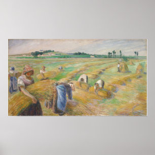 Pissarro - De Oogst Poster