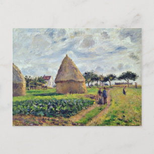PISSARRO - HAYSTACKS EN CABBAGE PATCH, BRIEFKAART