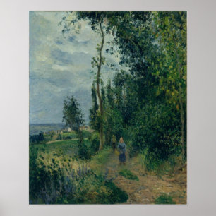 Pissarro - Heuvel van Grouettes bij Pontoise 1878 Poster