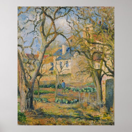 Pissarro - Moestuin Poster (Voorkant)