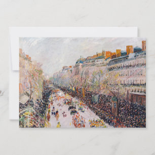 Pissarro - Montmartre, Carnaval op de Boulevard Kaart