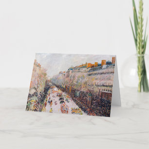 Pissarro - Montmartre, Mardi Gras op de Boulevard Kaart