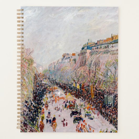 Pissarro - Montmartre, Mardi Gras sur le boulevard (Devant)