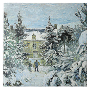 Pissarro - Piette's House in Montfoucault Tegeltje