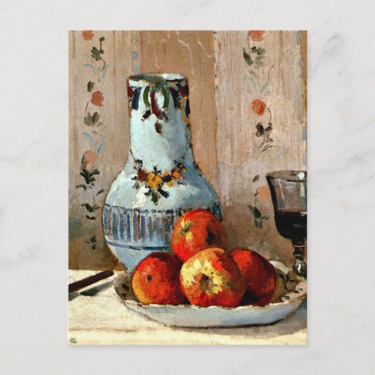 Pissarro - Stilleven met appels en Pitcher Briefkaart (Voorkant)