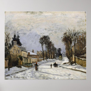 Pissarro - weg naar Versailles bij Louveciennes 18 Poster
