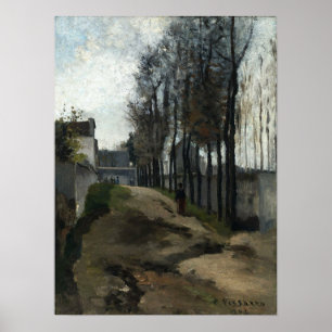 Pissarro - Weg Winter 1862 Poster