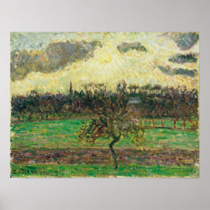 Pissarro - Weiden bij Eragny Appelboom 1894 Poster