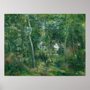 Pissarro's Edge of the Bossen Near L'Hermitage Poster