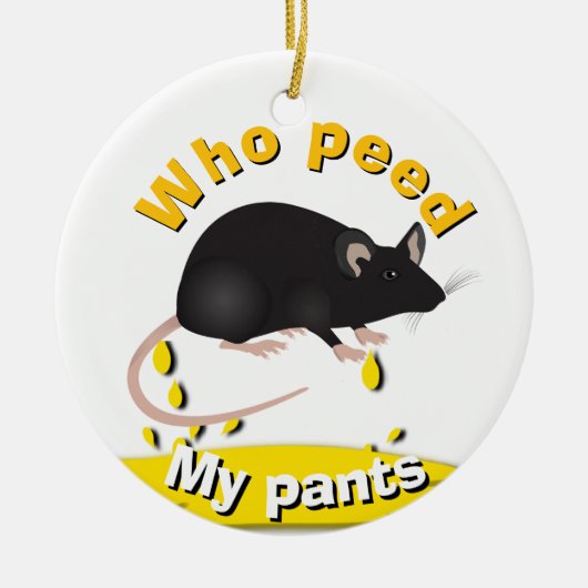 Pissboy Keramisch Ornament (Voorkant)