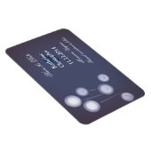 pissenlit bleu Magnet Réservez la date moderne (Côté Droit)