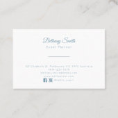 Pissenlit des cartes de visite | (Teal) (Dos)