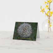 Pissenlit pensant à vous carte de note (Fleur jaune)