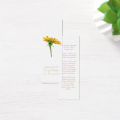 Pissenlit | Simple marque-page mémorial de funérai (Bureau)