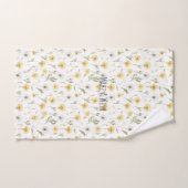 Pissenlits Fleurs Blanches Jaunes (Serviette à main)
