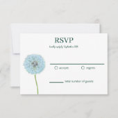 Pissenlits, Horloges de Pissenlit Vert, Blanc RSVP (Devant)