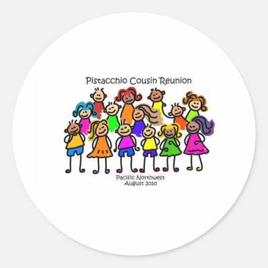 Pistacchio Reunion Sticker (Voorkant)