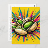 Pistache super krachten briefkaart (Voorkant / Achterkant)