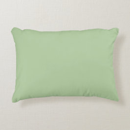 Pistachegroene effen lichte pastel ontwerp accent kussen