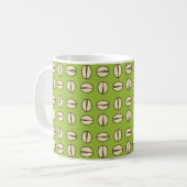 Pistachenoot naadloos patroon koffiemok (Voorkant links)