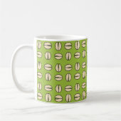 Pistachenoot naadloos patroon koffiemok (Links)