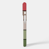Pistachenootdop Groen Rood Bruin Strepen Case-Mate iPhone Case (Achterkant / Links)