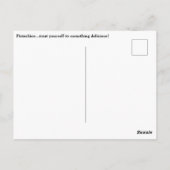 Pistachenoten uit een andere wereld briefkaart (Achterkant)