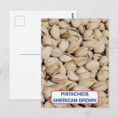 Pistaches, Amerikaans gekweekt Briefkaart (Voorkant / Achterkant)