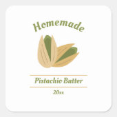 Pistachio Butter Label Sticker (Voorkant)