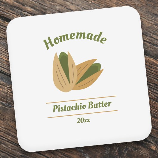 Pistachio Butter Label Sticker