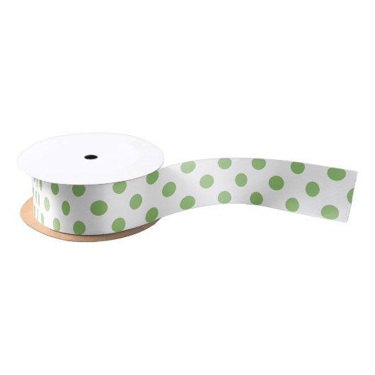 Pistachio Green Polka Dots Circles Lint (Spoel)